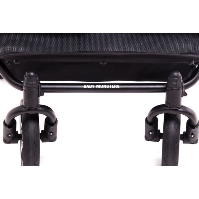 Chassis Poussette Double Baby Monsters Easy Twin 3S - Black