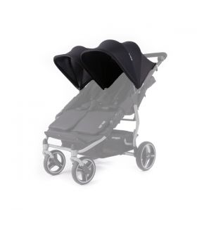 Canopy Black Poussette Double Baby Monsters Easy Twin 3S