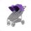 Canopy Violet Poussette Double Baby Monsters Easy Twin 3S