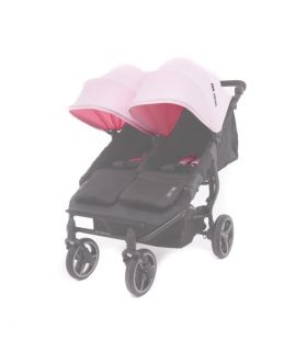 Canopy Dolly Pink Poussette Double Baby Monsters Easy Twin 3S