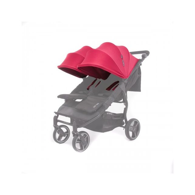 Canopy Bordeaux Poussette Double Baby Monsters Easy Twin 3S