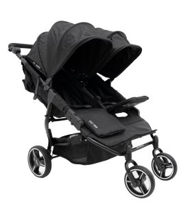 Poussette Double Baby Monsters Easy Twin 3 - Sideral Black
