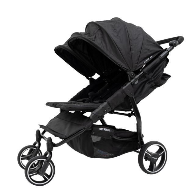 Poussette Double Baby Monsters Easy Twin 3 - Sideral Black