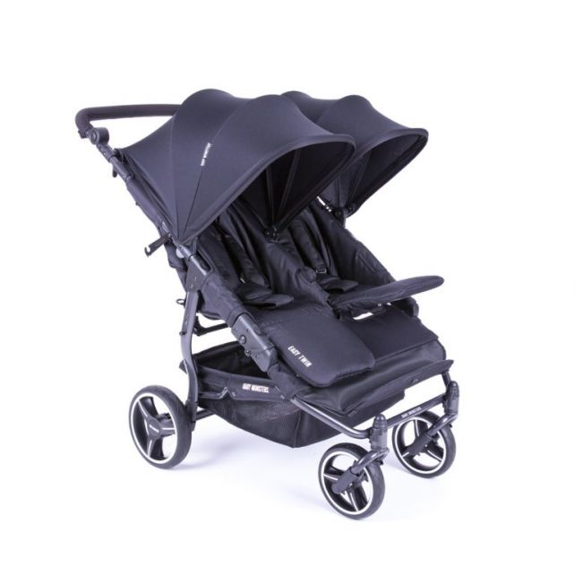 Poussette Double Baby Monsters Easy Twin 3S - Black