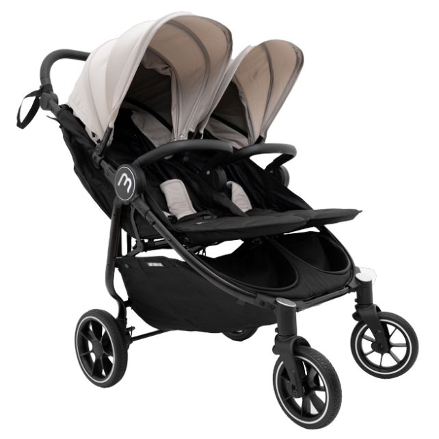 Poussette Double Baby Monsters Easy Twin 4 - Stone