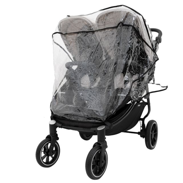 Poussette Double Baby Monsters Easy Twin 4 - Stone