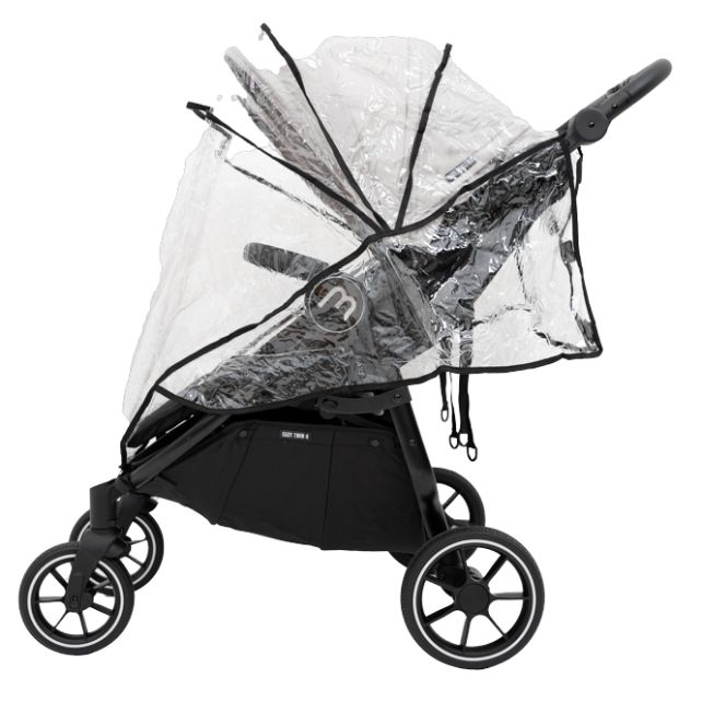 Poussette Double Baby Monsters Easy Twin 4 - Stone