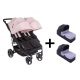 Pack Poussette Double Baby Monsters Easy Twin 3S - Cupcake+ 2 Nacelles