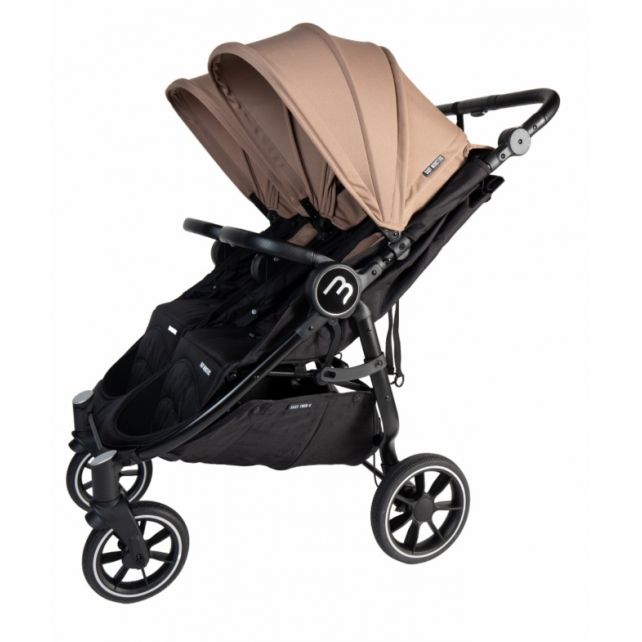 Poussette Double Baby Monsters Easy Twin 4 - Taupe