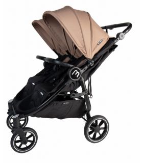 Poussette Double Baby Monsters Easy Twin 4 - Taupe