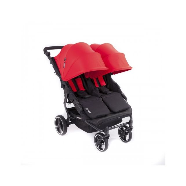 Poussette Double Baby Monsters Easy Twin 3S - Rouge