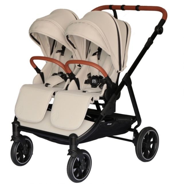 Poussette Double Baby Monsters Easy Twin 5 - Stone