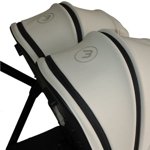 Poussette Double Baby Monsters Easy Twin 5 - Stone