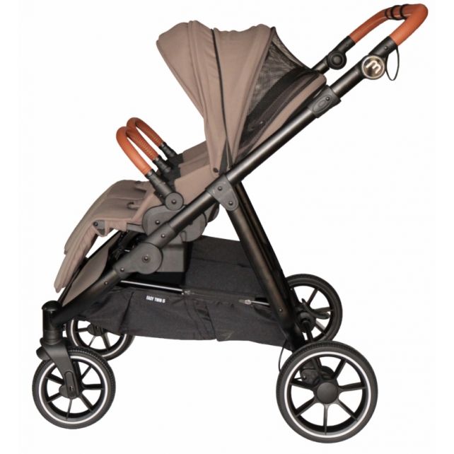 Poussette Double Baby Monsters Easy Twin 5 - Grown Brown