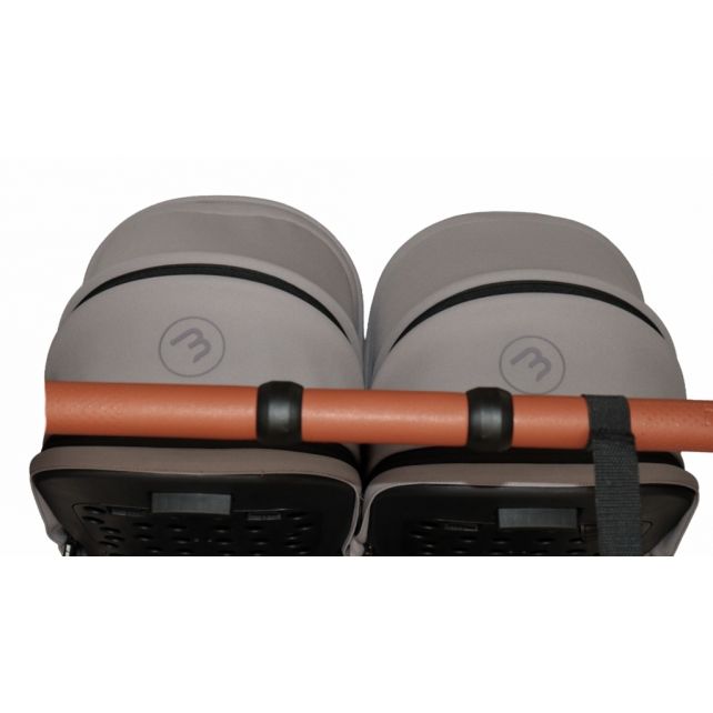 Poussette Double Baby Monsters Easy Twin 5 - River Grey