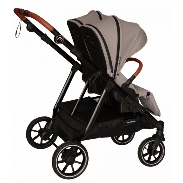 Poussette Double Baby Monsters Easy Twin 5 - River Grey