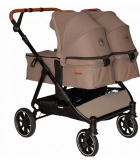 Nacelle rigide Baby Monsters Easy Twin 5 - Brown