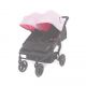 Poussette Double Baby Monsters Easy Twin 3S - Dolly Pink