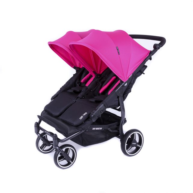 Poussette Double Baby Monsters Easy Twin 3S - Fushia