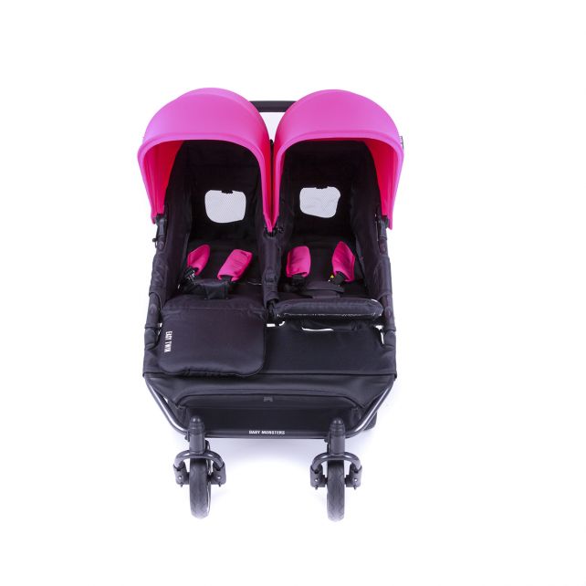 Poussette Double Baby Monsters Easy Twin 3S - Fushia