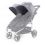 Canopy heather Grey Poussette Double Baby Monsters Easy Twin 3S