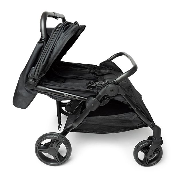 Poussette Double Compacte Baby Monsters Happy Twin - Black