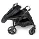 Poussette Double Compacte Baby Monsters Happy Twin - Black