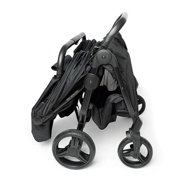 Poussette Double Compacte Baby Monsters Happy Twin - Black