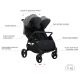 Poussette Double Compacte Baby Monsters Happy Twin - Black