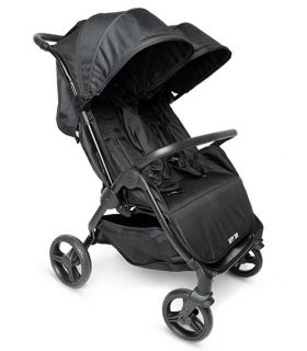 Poussette Double Compacte Baby Monsters Happy Twin - Black